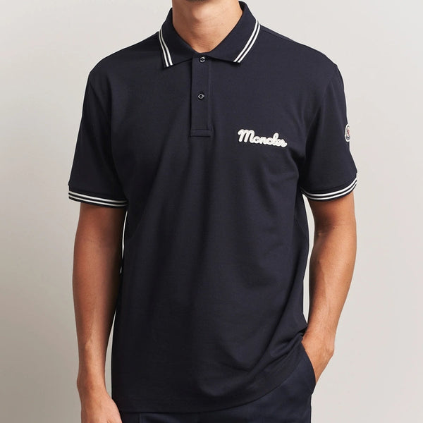 Men’s Black Polo T-Shirt with Contrast Collar  Premium Casual Fit