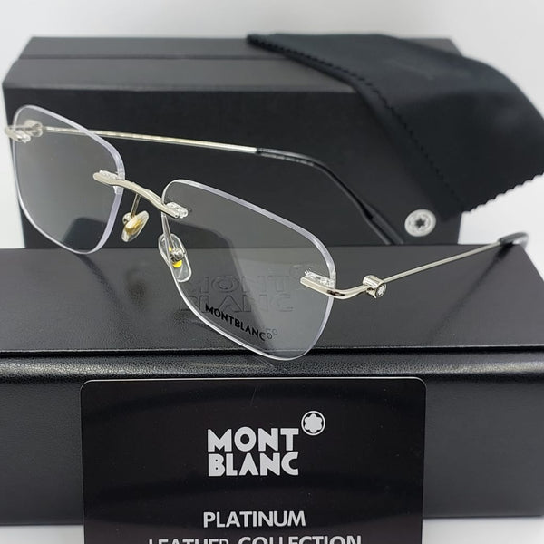 Premium Rimless Rectangle Eyeglasses Elegant Business & Daily Wear
