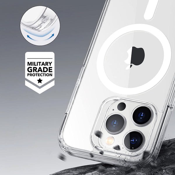 Classic Hybrid Clear Magnetic Magsafe Case for iPhone 15 Series