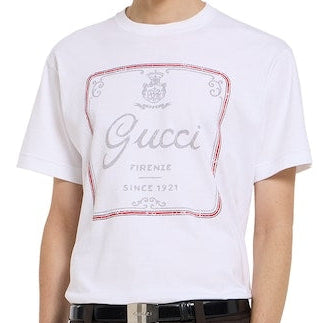 Premium  Men’s White Graphic T-Shirt  Luxury Round Neck Tee