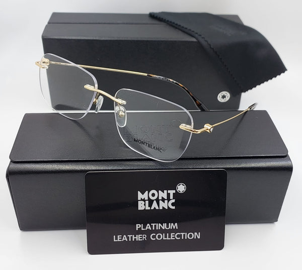 Premium Rimless Rectangle Eyeglasses Elegant Business & Daily Wear