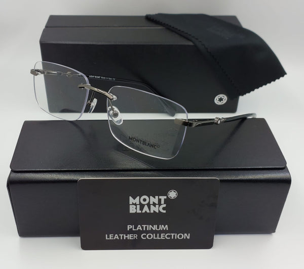 Premium Rimless Rectangle Eyeglasses Elegant Business & Daily Wear