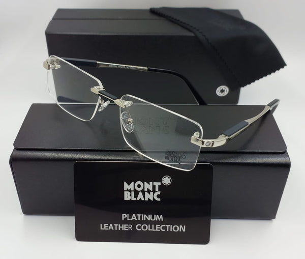 Premium Rimless Rectangle Eyeglasses Elegant Business & Daily Wear