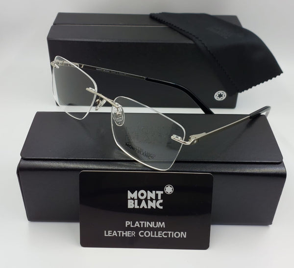 Premium Rimless Rectangle Eyeglasses Elegant Business & Daily Wear
