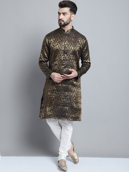 Designer Brocade Kurta Pajama Set by Treemoda