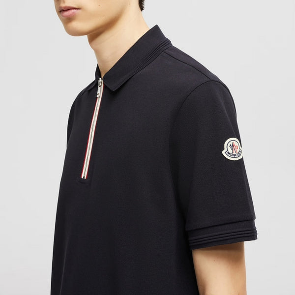 Men’s Premium Zip Polo T-Shirt Stylish Half Zip Collar
