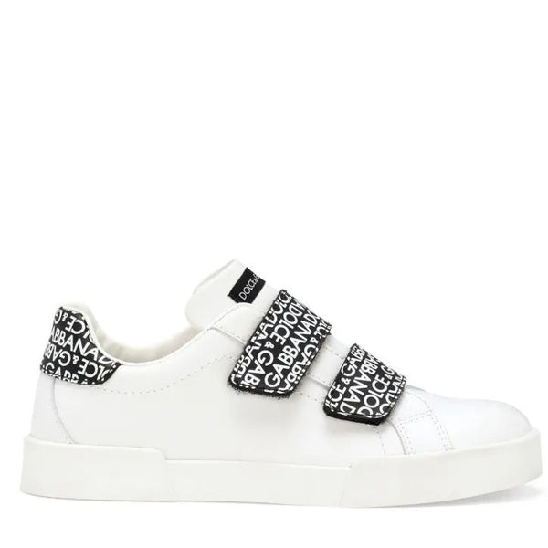 Premium White Designer Strap Sneakers for Men