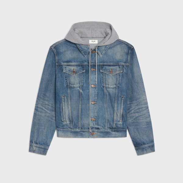 Premium Logo-Print Denim Jacket