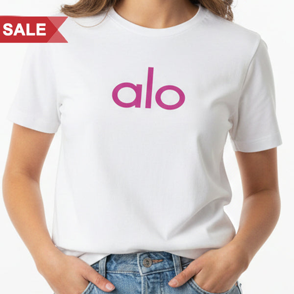 Women’s Premium White T-Shirt  Minimal Logo Casual Wear