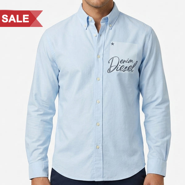 Premium Denim Script Casual Shirt Collection