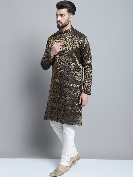 Designer Brocade Kurta Pajama Set by Treemoda
