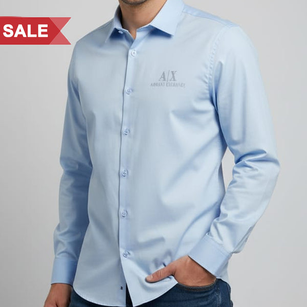 Premium Classic Light Blue Formal Shirt Clean & Modern Elegance