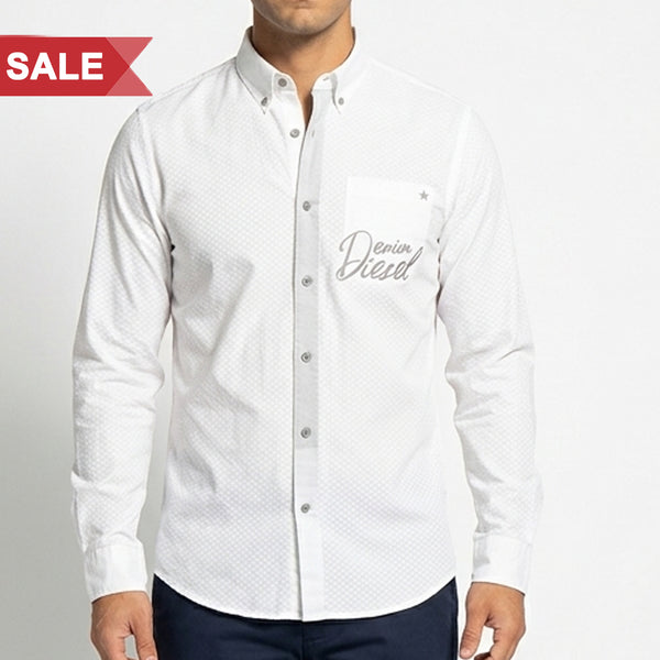Premium Denim Script Casual Shirt Collection