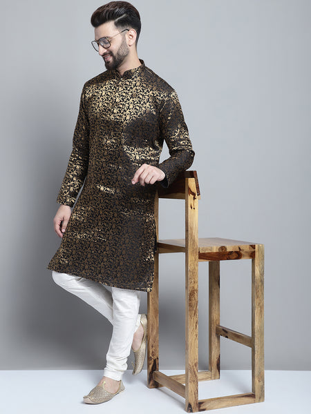 Designer Brocade Kurta Pajama Set by Treemoda