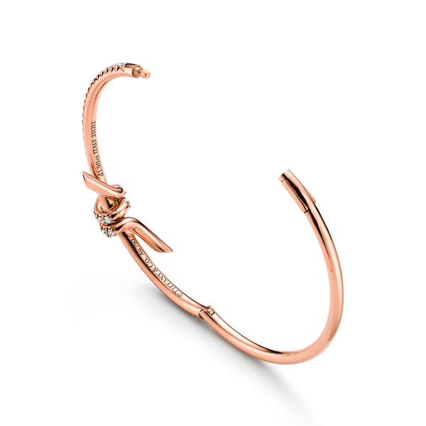 Elegance Diamond Knot Nail Bangle