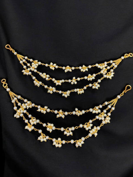 Golden Pearl Cheed Earrings