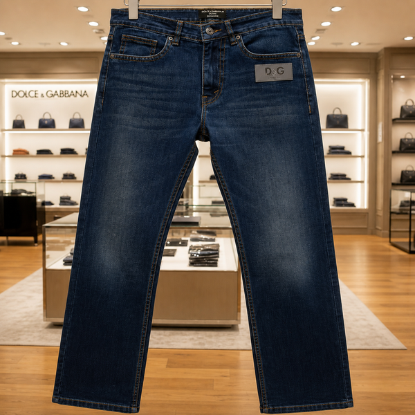 Men's Classic Straight-Fit Denim Jeans