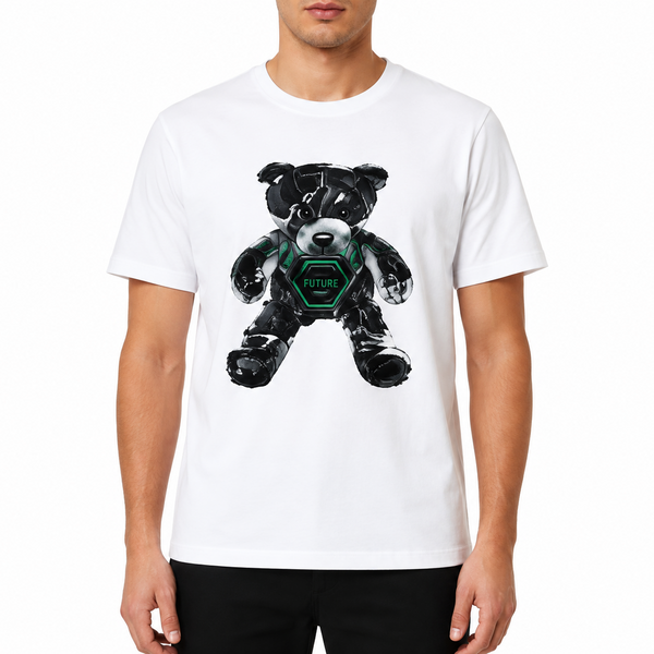 Men Premium White Graphic T-Shirt
