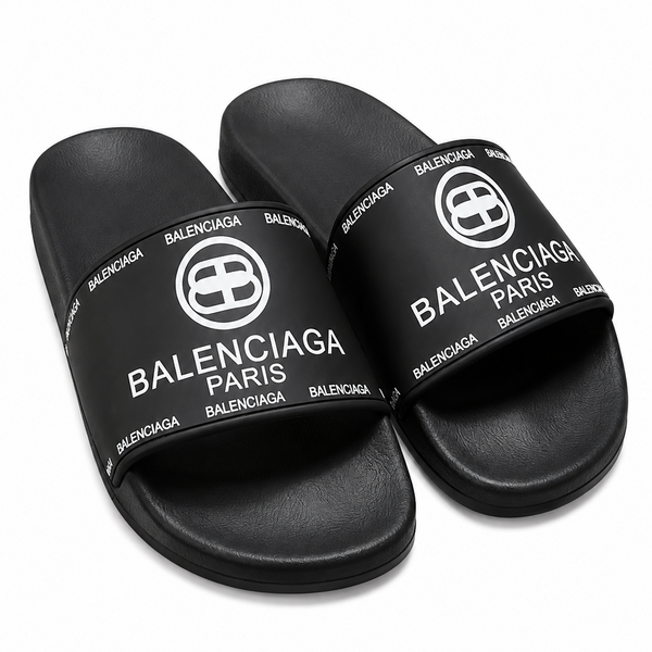 Premium Black Comfort Slide Sandals for Men