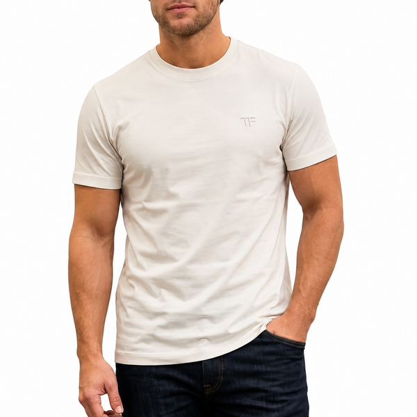 Premium Men Classic Crew Neck T-Shirt Regular Fit | White