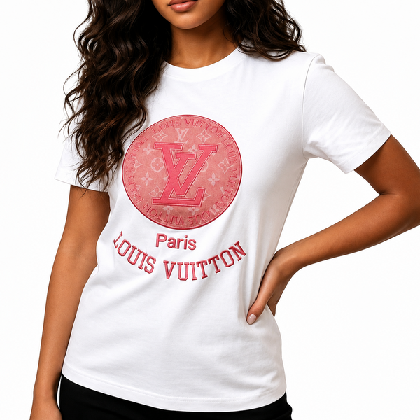 White Graphic Print Round Neck T-Shirt