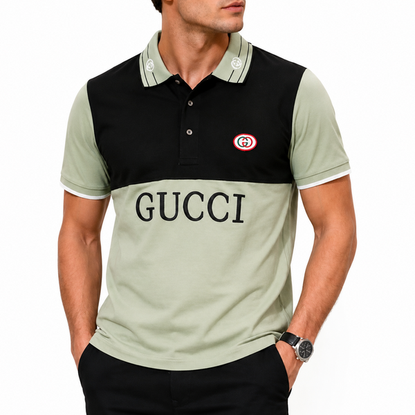 Premium Color Block Polo T-Shirt for Men | Casual Polo Tee
