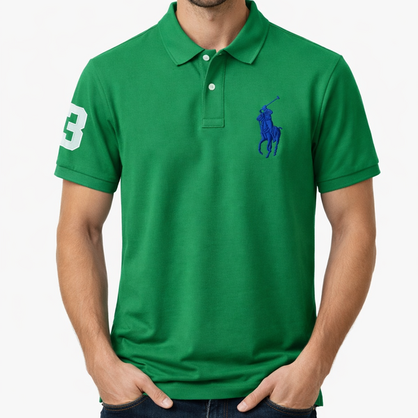 Classic Green Polo T-Shirt – Smart Casual Essential