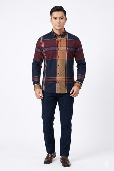 Premium Multicolor Checkered  Casual Shirts  Classic Fit