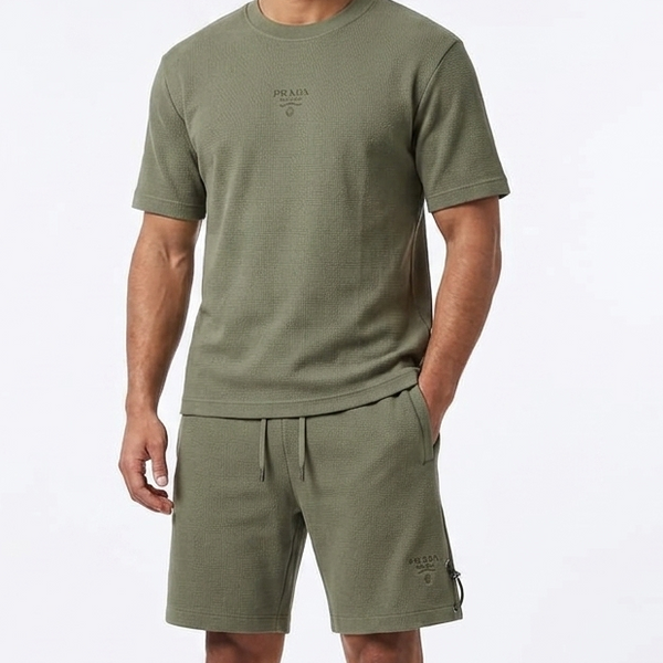 Green Premium Co-Ord T-Shirt & Shorts Set