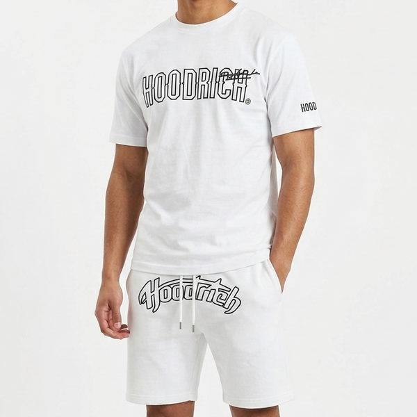 Premium Signature White two Piece  Set for Men