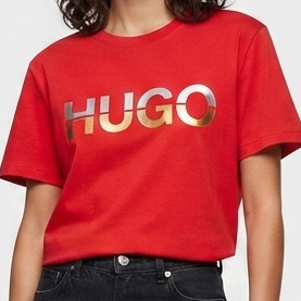 Red Logo T-Shirt for Women | Premium Casual Crew Neck Tee