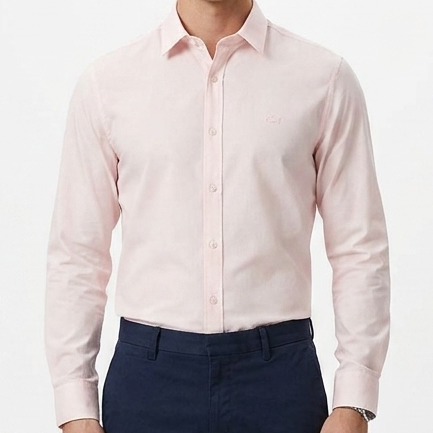 Men's Premium Solid Formal Shirt Classic Fit Long Sleeve Button-Down
