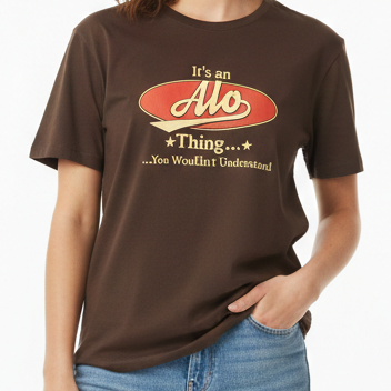 Women’s Brown Graphic T-Shirt – Trendy Casual Everyday Wear