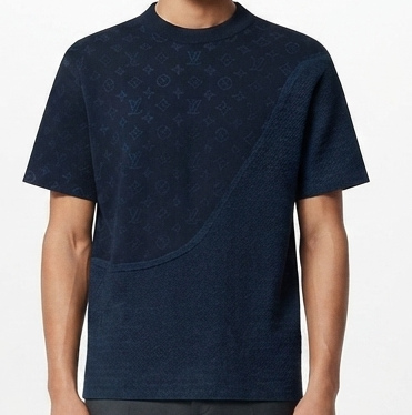 Men’s Premium Navy Blue Printed Regular Fit T-Shirt