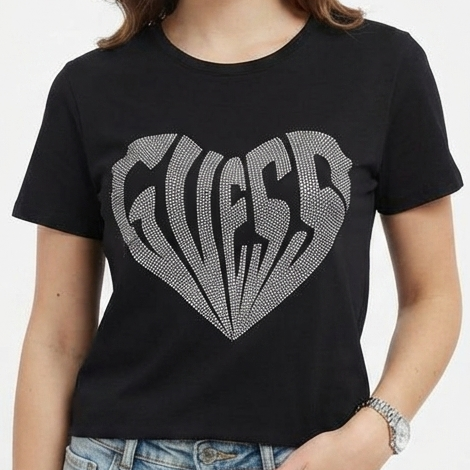 Women Stylish Black Graphic Print T-Shirt Trendy Casual Everyday Wear
