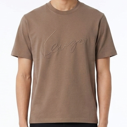 Premium Initial Brand Signature  T-Shirt | Stylish Round Neck Casual Wear Tee