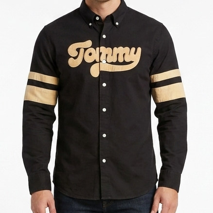 Exclusive Embroidered Logo  Shirt Premium Casual Button-Down Collection