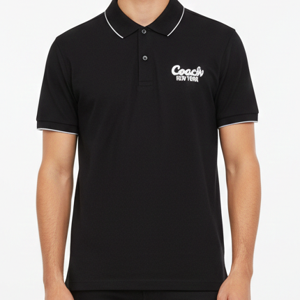 Premium Black Logo Polo T-Shirt