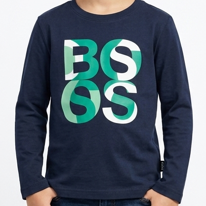 Premium Logo Print Cotton Full Sleeve Kids Polo Tshirt