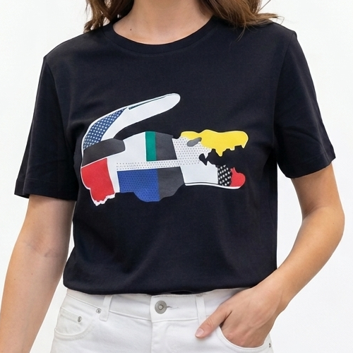 Modern Casual T-Shirt with Artistic Print Tee For Women