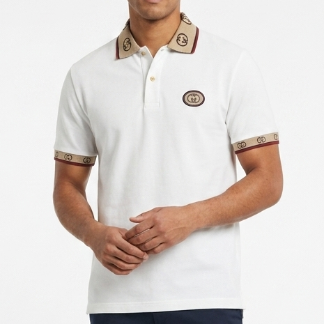 Premium White Polo Collar T-Shirt for Men