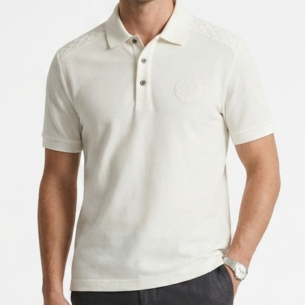 Premium White Polo T-Shirt for Men  Luxury Casual Edition