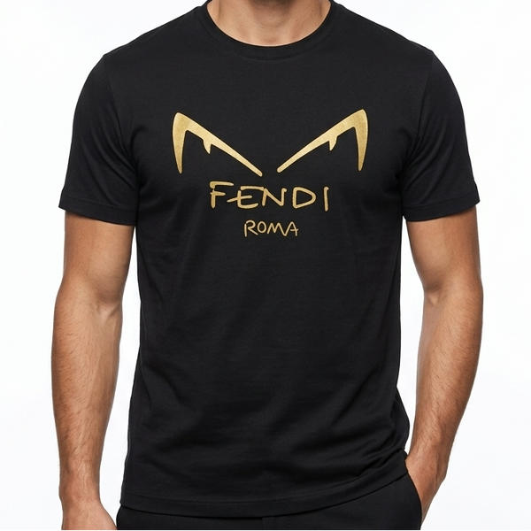 Imported Roma Black Graphic T-Shirt for Men Premium Casual Wear