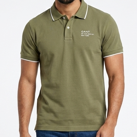 Premium Olive Green Polo T-Shirt for Men