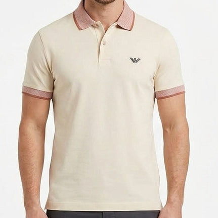 Premium Contrast Collar Polo Shirt | Stylish Half Sleeve Casual T-Shirt
