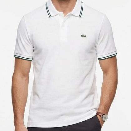 Premium Men’s Classic White Polo T-Shirt  Smart Casual Fit