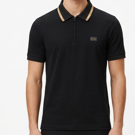 Premium Black Branded Polo T-Shirt for Men