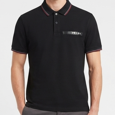 Men’s Premium Polo T-Shirt with Contrast Collar & Sleeve Detailing