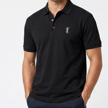 Men's Premium Black Polo T-Shirt – Classic Luxury Fit