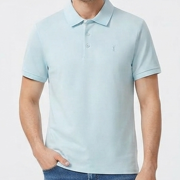 Luxury Men's Polo T-Shirt Premium Soft Fabric with Embroidered Logo